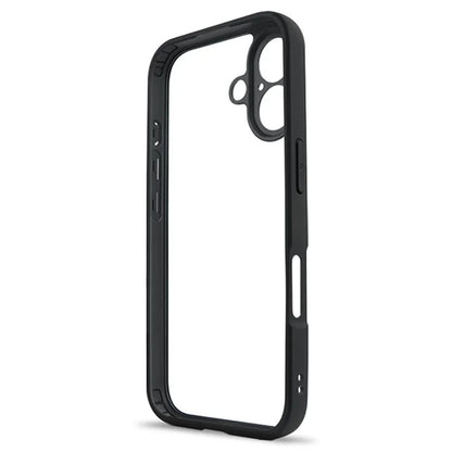 For iPhone 16 Plus Case Shockproof PC+TPU Clear Back Phone Cover