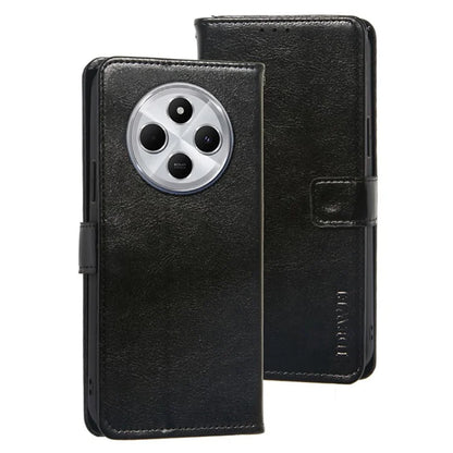 IDEWEI For Xiaomi Redmi 14C 4G Stand Case Crazy Horse Texture Leather Phone Cover