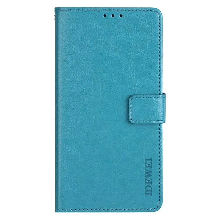 IDEWEI For Xiaomi Redmi 14C 4G Stand Case Crazy Horse Texture Leather Phone Cover