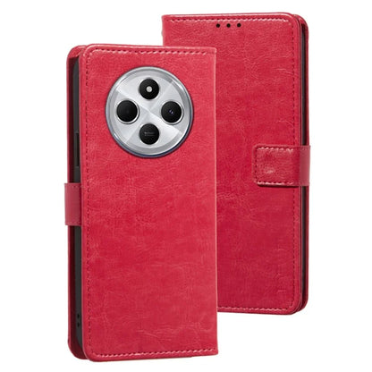 IDEWEI For Xiaomi Redmi 14C 4G Stand Case Crazy Horse Texture Leather Phone Cover