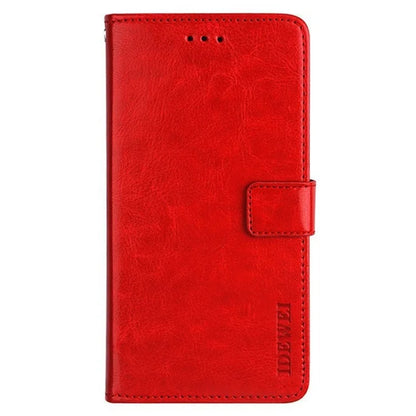 IDEWEI For Xiaomi Redmi 14C 4G Stand Case Crazy Horse Texture Leather Phone Cover