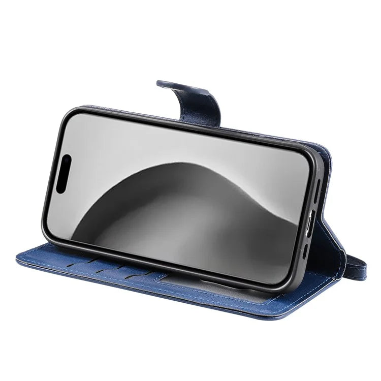 KT Leather Series-3 For iPhone 16 Pro Max Case PU Leather 2 in 1 Wallet Phone Cover Magnetic Detachable