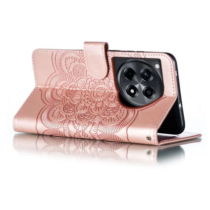 For OnePlus Ace 3 5G Case PU Leather Mandala Imprinted Design Wallet Phone Cover