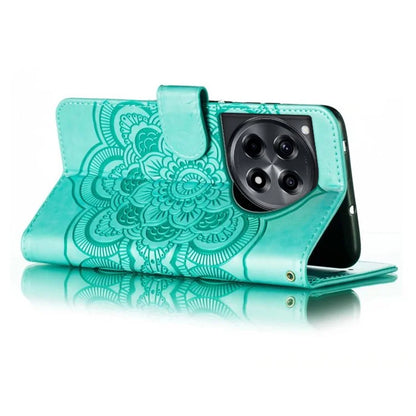 For OnePlus Ace 3 5G Case PU Leather Mandala Imprinted Design Wallet Phone Cover