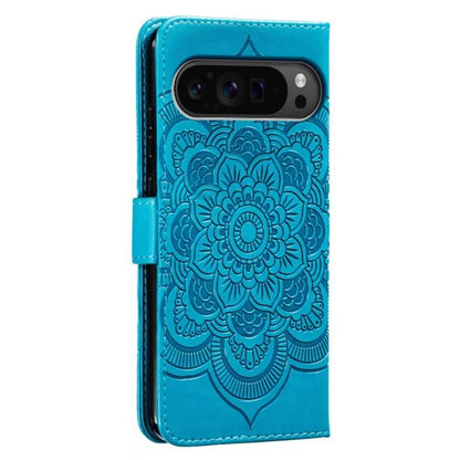 For Google Pixel 9 Pro XL Case PU Leather Mandala Imprinted Design Wallet Phone Cover