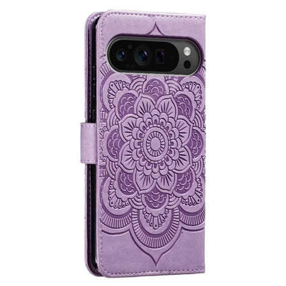 For Google Pixel 9 Pro XL Case PU Leather Mandala Imprinted Design Wallet Phone Cover