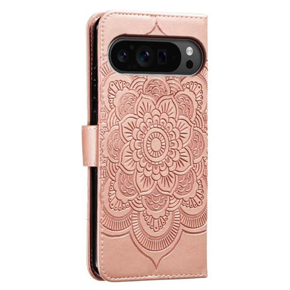 For Google Pixel 9 Pro XL Case PU Leather Mandala Imprinted Design Wallet Phone Cover