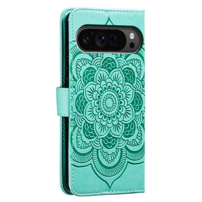 For Google Pixel 9 Pro XL Case PU Leather Mandala Imprinted Design Wallet Phone Cover
