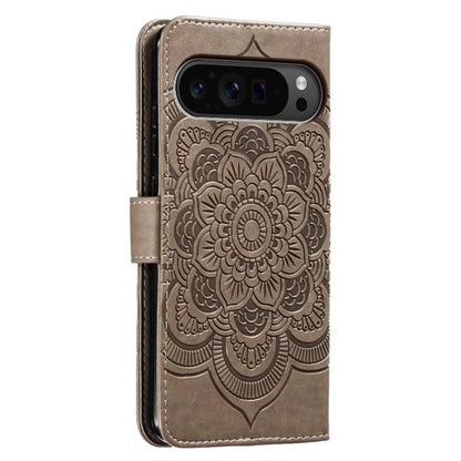 For Google Pixel 9 Pro XL Case PU Leather Mandala Imprinted Design Wallet Phone Cover