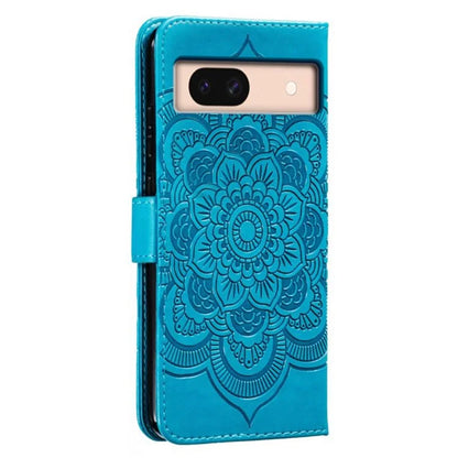 For Google Pixel 8a Case PU Leather Mandala Imprinted Design Wallet Phone Cover