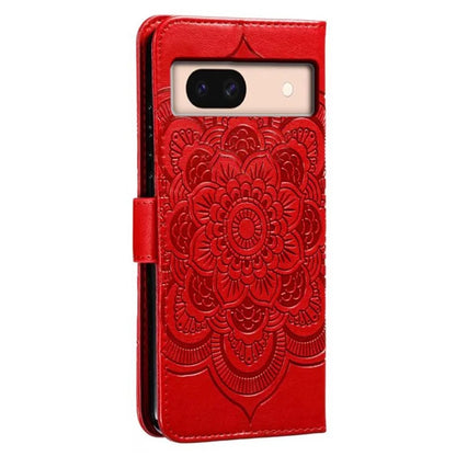 For Google Pixel 8a Case PU Leather Mandala Imprinted Design Wallet Phone Cover
