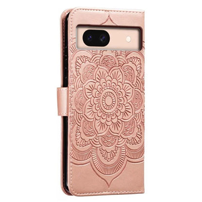 For Google Pixel 8a Case PU Leather Mandala Imprinted Design Wallet Phone Cover