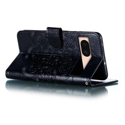 For Google Pixel 8a Case PU Leather Mandala Imprinted Design Wallet Phone Cover