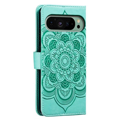 For Google Pixel 9 Pro / Pixel 9 Case PU Leather Mandala Imprinted Design Wallet Phone Cover