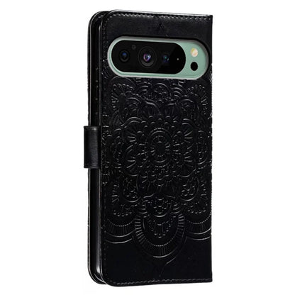 For Google Pixel 9 Pro / Pixel 9 Case PU Leather Mandala Imprinted Design Wallet Phone Cover