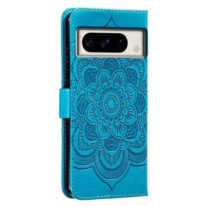 For Google Pixel 8 Pro Case PU Leather Mandala Imprinted Design Wallet Phone Cover