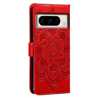 For Google Pixel 8 Pro Case PU Leather Mandala Imprinted Design Wallet Phone Cover