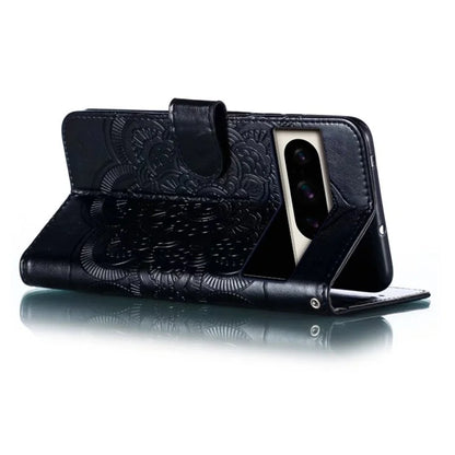 For Google Pixel 8 Pro Case PU Leather Mandala Imprinted Design Wallet Phone Cover
