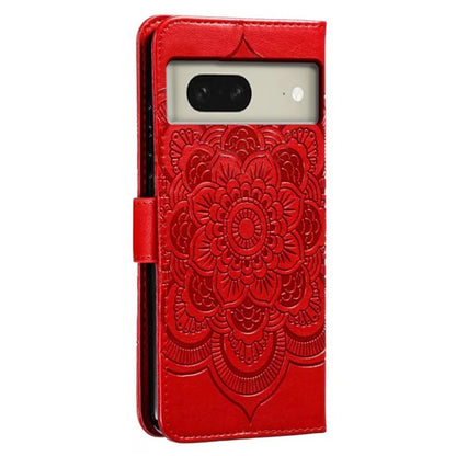 For Google Pixel 8 Case PU Leather Mandala Imprinted Design Wallet Phone Cover