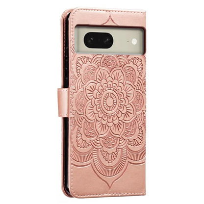 For Google Pixel 8 Case PU Leather Mandala Imprinted Design Wallet Phone Cover