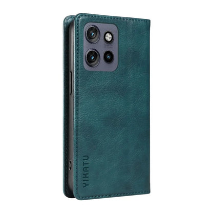 YIKATU YK-006 For Motorola Edge 50 Neo 5G Case Wallet Litchi Grain Leather Phone Cover Magnetic Auto-Absorbed