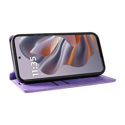 YIKATU YK-006 For Motorola Edge 50 Neo 5G Case Wallet Litchi Grain Leather Phone Cover Magnetic Auto-Absorbed