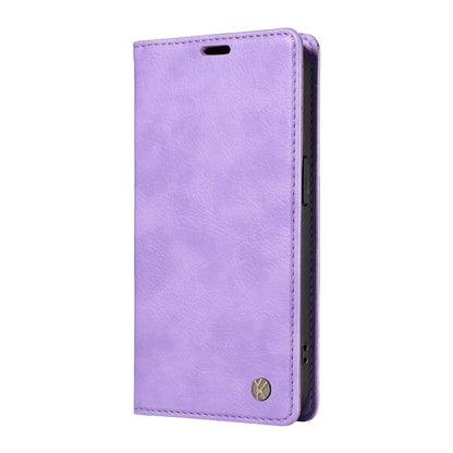 YIKATU YK-006 For Motorola Edge 50 Neo 5G Case Wallet Litchi Grain Leather Phone Cover Magnetic Auto-Absorbed