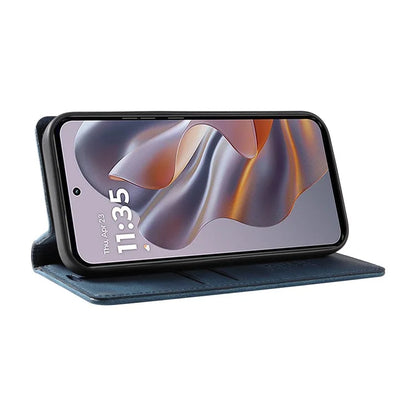YIKATU YK-004 For Motorola Edge 50 Neo 5G Case Leather Skin-Touch Phone Cover Magnetic Auto-Absorbed