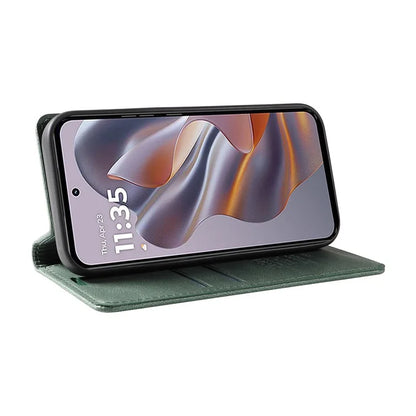 YIKATU YK-004 For Motorola Edge 50 Neo 5G Case Leather Skin-Touch Phone Cover Magnetic Auto-Absorbed