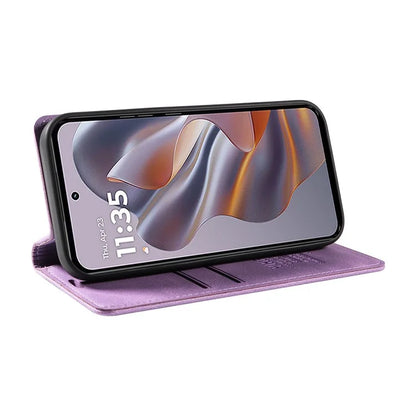YIKATU YK-004 For Motorola Edge 50 Neo 5G Case Leather Skin-Touch Phone Cover Magnetic Auto-Absorbed