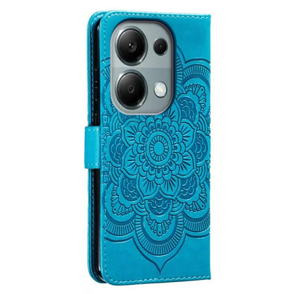 For Xiaomi Poco M6 Pro 4G / Redmi Note 13 Pro 4G Case PU Leather Mandala Imprinted Design Wallet Phone Cover