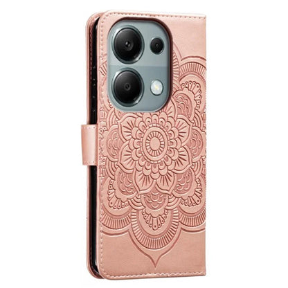 For Xiaomi Poco M6 Pro 4G / Redmi Note 13 Pro 4G Case PU Leather Mandala Imprinted Design Wallet Phone Cover