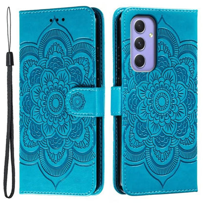 For Samsung Galaxy S24+ Case PU Leather Mandala Imprinted Design Wallet Phone Cover