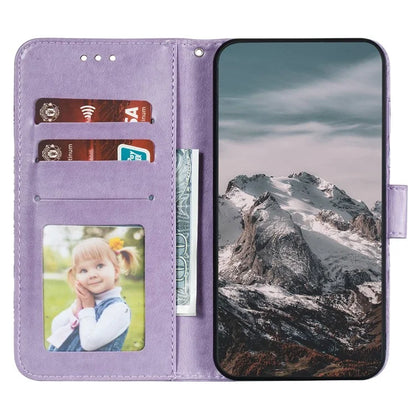 For Samsung Galaxy S23 FE Case PU Leather Mandala Imprinted Design Wallet Phone Cover