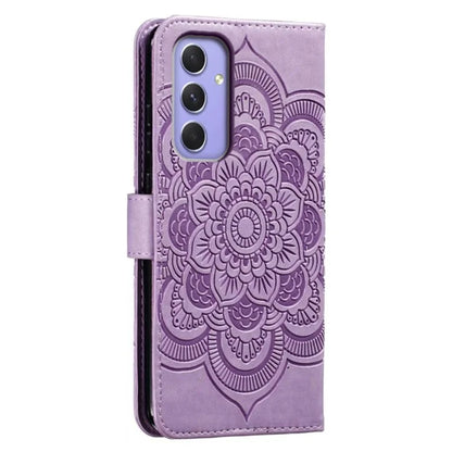 For Samsung Galaxy S23 FE Case PU Leather Mandala Imprinted Design Wallet Phone Cover