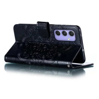 For Samsung Galaxy A05s 4G Case PU Leather Mandala Imprinted Design Wallet Phone Cover