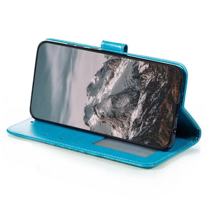 For Samsung Galaxy S24 Case PU Leather Mandala Imprinted Design Wallet Phone Cover