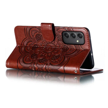 For Samsung Galaxy A25 5G (Global) (161.0 x 76.5 x 8.3mm) Case PU Leather Mandala Wallet Phone Cover