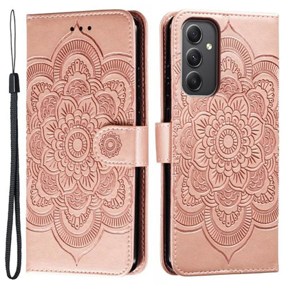 For Samsung Galaxy A25 5G (Global) (161.0 x 76.5 x 8.3mm) Case PU Leather Mandala Wallet Phone Cover