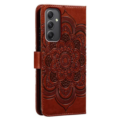 For Samsung Galaxy A35 5G Case PU Leather Mandala Imprinted Design Wallet Phone Cover