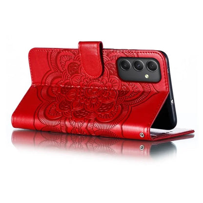 For Samsung Galaxy A35 5G Case PU Leather Mandala Imprinted Design Wallet Phone Cover
