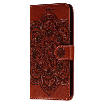 For Samsung Galaxy A55 5G Case PU Leather Mandala Imprinted Design Wallet Phone Cover