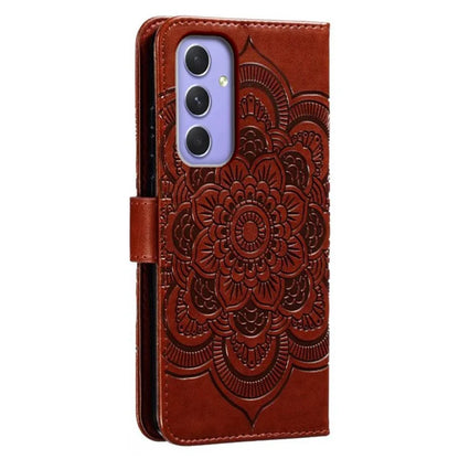 For Samsung Galaxy A55 5G Case PU Leather Mandala Imprinted Design Wallet Phone Cover