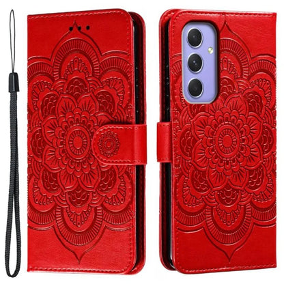 For Samsung Galaxy A55 5G Case PU Leather Mandala Imprinted Design Wallet Phone Cover