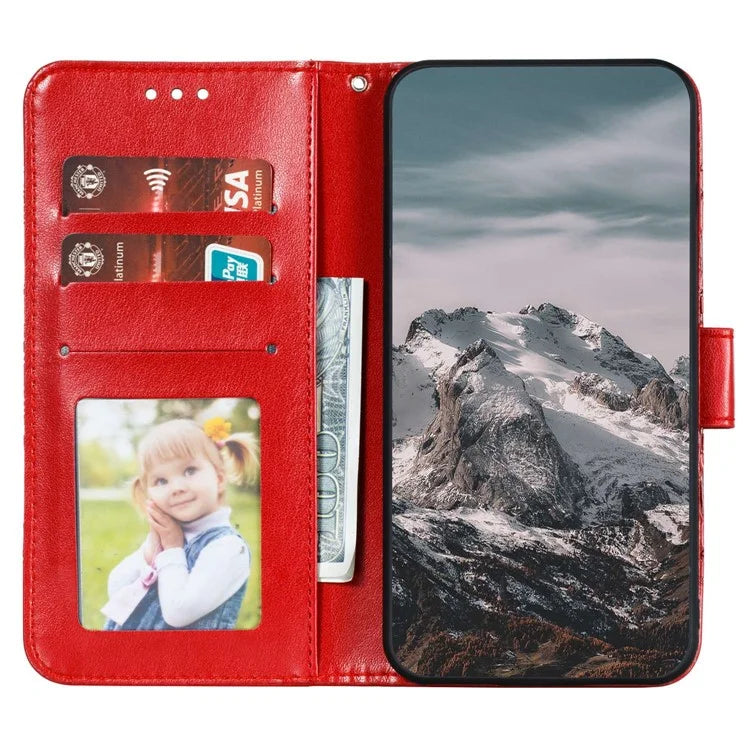 For Samsung Galaxy A55 5G Case PU Leather Mandala Imprinted Design Wallet Phone Cover
