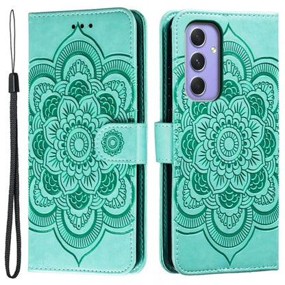 For Samsung Galaxy A55 5G Case PU Leather Mandala Imprinted Design Wallet Phone Cover