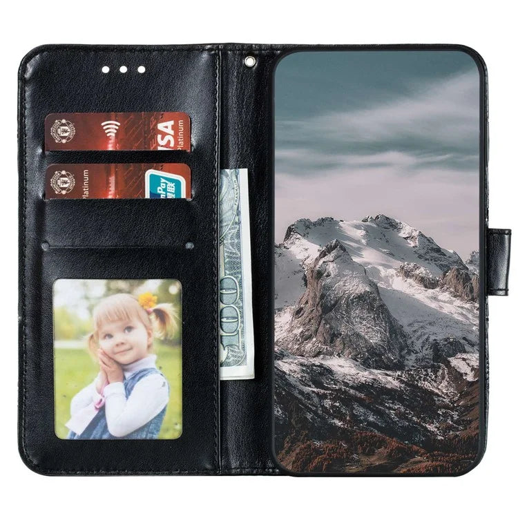For Samsung Galaxy A55 5G Case PU Leather Mandala Imprinted Design Wallet Phone Cover