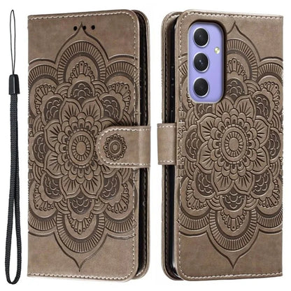 For Samsung Galaxy A55 5G Case PU Leather Mandala Imprinted Design Wallet Phone Cover