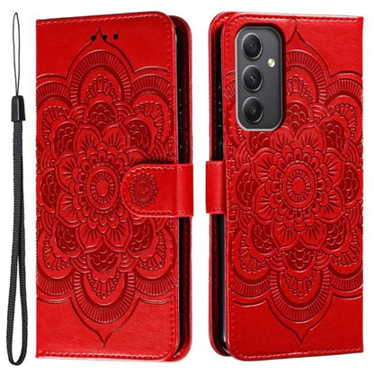 For Samsung Galaxy A15 4G / 5G Case PU Leather Mandala Imprinted Design Wallet Phone Cover