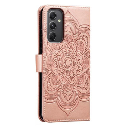 For Samsung Galaxy A15 4G / 5G Case PU Leather Mandala Imprinted Design Wallet Phone Cover